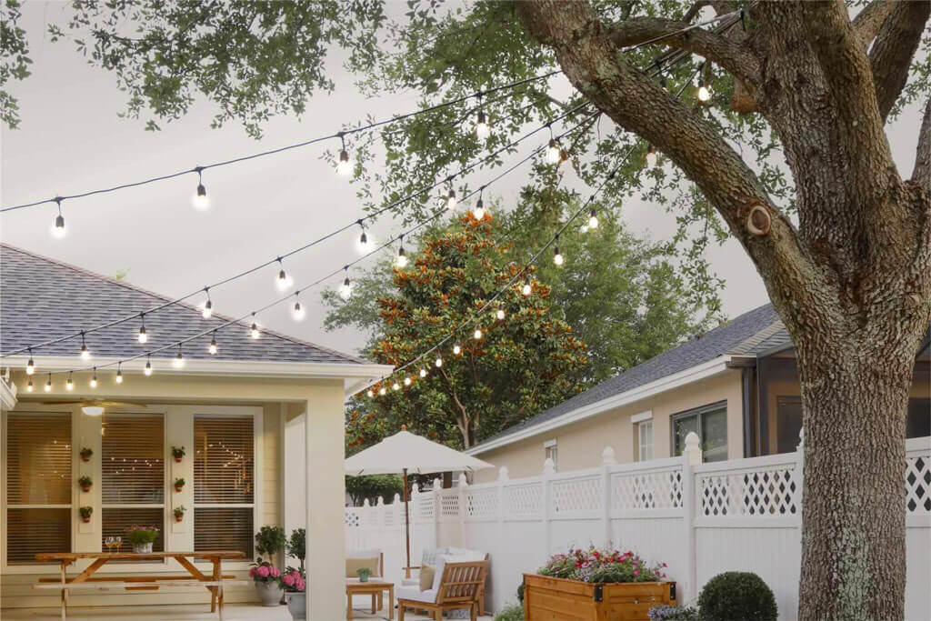 How to Hang String Lights Outdoor