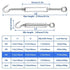 TooTaci 5PCS M6 Turnbuckle 304 Stainless Steel Turnbuckle Hook and Eye, Heavy Duty M6 M8 M10 Tensioner Adjustable Shade Sail Hardware for Cables Wire 3/16" 1/4" 5/16" /3/8", Railing, Clothesline