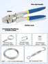 TooTaci 165ft 1/16 Stainless Steel Cable with Wire Rope Crimping Tool, Turnbuckles for Cables Wire Tension Kit for Garden Trellis for Climbing Plants, String Lights Hanging, Picture Hanging