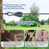 TooTaci 15ft Outdoor Clothesline Kit, 3/16" Black PVC Coated Wire Rope Heavy Duty Portable Clothes Line Kit with Self-Locking Pulley, Screw Hook & Snap Hook for Camping, Backyard, Balcony, Travel