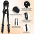 TooTaci 1/8" Stainless Steel Cable Wire Rope, 200ft Vinyl Coated Steel Cable with Wire Rope Crimping Tool & Cutter, Turnbuckles for Cables Wires, Hanging Clothes, String Lights Hanging