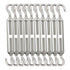 TooTaci 10PCS M10 Turnbuckle 304 Stainless Steel Turnbuckle Hook and Hook, Heavy Duty M6 M8 M10 Tensioner Adjustable Shade Sail Hardware for Cables Wire 3/16" 1/4" 5/16" /3/8", Trampoline, Tent, Tarps