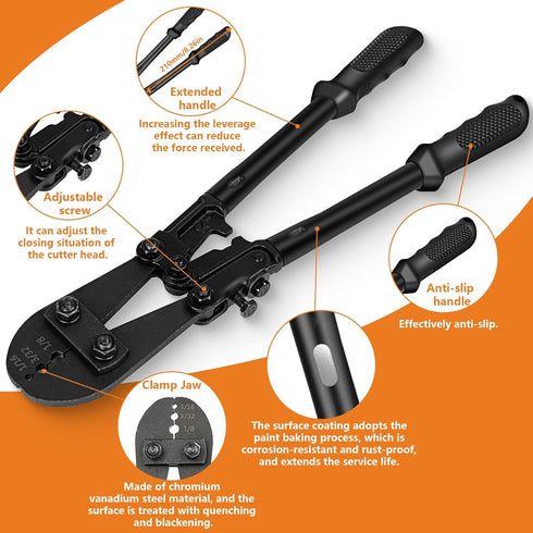 TooTaci 1/16" Wire Rope Kit, 200FT 1/16 Black Vinyl Coated Stainless Steel Cable with Wire Rope Crimping Tool Kit & Turnbuckle, Tension Cable for String Light Hanging, Garden Trellis, Curtain