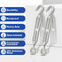 TooTaci 5PCS M6 Turnbuckle 304 Stainless Steel Turnbuckle Hook and Eye, Heavy Duty M6 M8 M10 Tensioner Adjustable Shade Sail Hardware for Cables Wire 3/16" 1/4" 5/16" /3/8", Railing, Clothesline