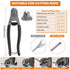TooTaci 1/8" Stainless Steel Cable Wire Rope, 200ft Vinyl Coated Steel Cable with Wire Rope Crimping Tool & Cutter, Turnbuckles for Cables Wires, Hanging Clothes, String Lights Hanging