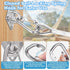 TooTaci 2Pack Hammock Hooks Hanging kit, Heavy Duty M10 Stainless Steel Pad Eye with Closed Snap Hooks, 1700 lbs Capacity Hammock Hanging Kit for Porch Swing Hanging, Wall Ceiling Mount Hanger