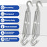 TooTaci 10PCS M10 Turnbuckle 304 Stainless Steel Turnbuckle Hook and Hook, Heavy Duty M6 M8 M10 Tensioner Adjustable Shade Sail Hardware for Cables Wire 3/16" 1/4" 5/16" /3/8", Trampoline, Tent, Tarps