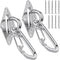 TooTaci 2Pack Hammock Hooks Hanging kit, Heavy Duty M10 Stainless Steel Pad Eye with Closed Snap Hooks, 1700 lbs Capacity Hammock Hanging Kit for Porch Swing Hanging, Wall Ceiling Mount Hanger