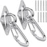 TooTaci 2Pack Hammock Hooks Hanging kit, Heavy Duty M10 Stainless Steel Pad Eye with Closed Snap Hooks, 1700 lbs Capacity Hammock Hanging Kit for Porch Swing Hanging, Wall Ceiling Mount Hanger