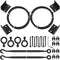 TooTaci 2 Pack Anti Sag Gate Kit with T316 3/16" Stainless Steel Cable 9ft, Heavy Duty Anti-Sag Gate Support Cable Kit Gate Hardware, Turnbuckle & Corner Brackets for Wooden Fence Repair, Black