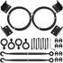 TooTaci 2 Pack Anti Sag Gate Kit with T316 3/16" Stainless Steel Cable 9ft, Heavy Duty Anti-Sag Gate Support Cable Kit Gate Hardware, Turnbuckle & Corner Brackets for Wooden Fence Repair, Black