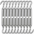 TooTaci 10PCS M10 Turnbuckle 304 Stainless Steel Turnbuckle Hook and Hook, Heavy Duty M6 M8 M10 Tensioner Adjustable Shade Sail Hardware for Cables Wire 3/16" 1/4" 5/16" /3/8", Trampoline, Tent, Tarps