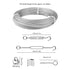 100ft 1/8" M5 Turnbuckle Wire Tensioner Kit Heavy Duty Stainless Steel Cable Wire Rope Kit