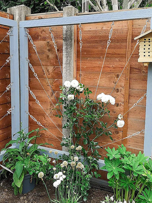 100ft 1/8" M5 Turnbuckle Wire Tensioner Kit Heavy Duty Stainless Steel Cable Wire Rope Kit