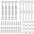 1/16" Stainless Steel Cable Tensioner Kit with M5 Turnbuckle and Screw Hooks