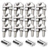 12 Pack M8 Wire Rope Clip Cable Clamp 304 Stainless Steel U Bolt Saddle Fastener for 8mm (5/16 ) Wire Rope Cable Contain Aluminum Crimping Loop