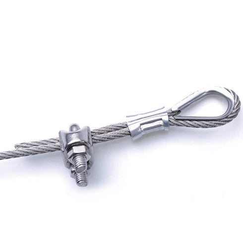 200 ft 3/16" Cable Railing Kit PVC Coated Stainless Steel Wire Rope 4PACK for Light Hanging