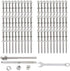 62 Pack Swage Lag Screws of 1/8" Cable Railing Hardware Kit for Wood Posts,T316 Stainless Steel Decking Railing Hardware Kit, Swage Lag Screws Tensioner for Decking Posts,Stairs Railing