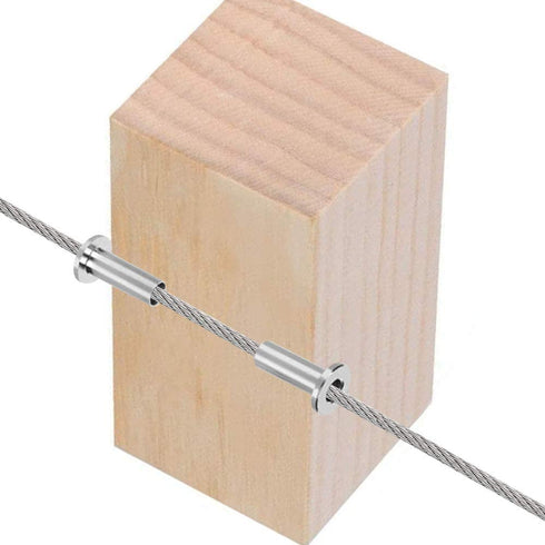 102 Pack T316 Marine Grade Cable Railing System Kit, Stainless Steel Protector Sleeves for 1/8",5/32",3/16" Wire Rope Cable Railing, DIY Balustrade with Free Drill Bit