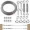Cable Railing Kit with 50ft 1/8" Wire Rope, Cable Clamp, M6 Turnbuckle, Vine Eyes Hook