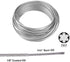50FT 1/8“ PVC Coated Stainless Steel Wire Cable Ropes Sun Shade Sail Fixing Kit 5 inch