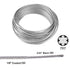 50FT/1/8" PVC Coated Stainless Steel Metal Wire Cable Ropes for Sun Shade Sails Hardware Kit 5 inch for Triangle Sun Shade Sails Installation