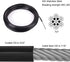 3/32" String Light Suspension Kit with Black PVC Coated Wire Rope Kit 100ft