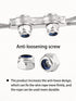 12pcs M2 Duplex Wire Rope Clip Clamp Fit for 1/16 Wire Rope Cable Secure, Stainless Steel Cable Clamp with Anti-Loosening Nuts,Wire Rope Clamp Tool