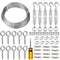 1/16" 100ft Stainless Steel Wire Rope Kit with Turnbuckle Tensioner W16