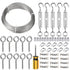 1/16" 100ft Stainless Steel Wire Rope Kit with Turnbuckle Tensioner W16