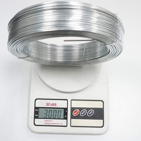 100m/ 2mm Garden Wire Coil Galvanised Wire Fencing with Screw Eyes,Fence Nail