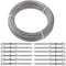 30M 100Ft 1/8 Stainless Steel Cable, Heavy Duty Steel Cable Wire Rope kit, Wire Balustrade Kits with Cable Railing Swage Turnbuckle Kit for DIY Project - T316