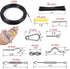 3/32" String Light Suspension Kit with Black PVC Coated Wire Rope Kit 100ft