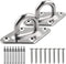 2 Pack Stainless Steel Hammock Hanging Wall Hooks kit with Screw Bolts