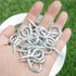 100m/ 2mm Garden Wire Coil Galvanised Wire Fencing with Screw Eyes,Fence Nail