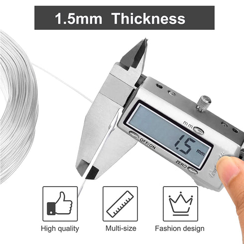 33ft/10M 1/16" Stainless Steel Wire Rope Cable