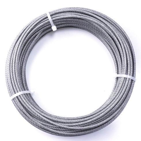 50FT/1/8" PVC Coated Stainless Steel Metal Wire Cable Ropes for Sun Shade Sails Hardware Kit 5 inch for Triangle Sun Shade Sails Installation
