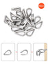 20pcs Wire Rope Clips Cable Clamp 2mm,Stainless Steel Wire Rope Thimble 20pcs, Aluminum Crimping Loop Sleeves 50 pcs,2mm Cable Ferrule Kit Use for ?2mm 1/16" Diameter Cable Wire Rope Secure