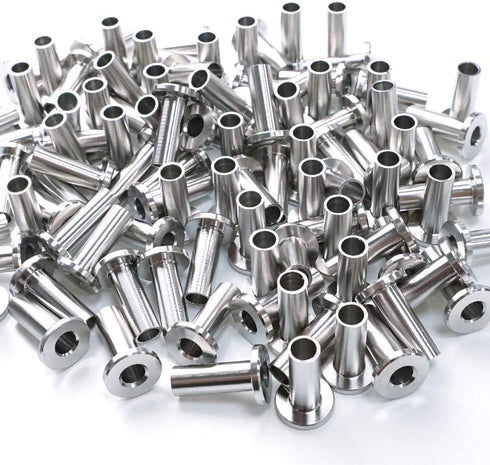 102 Pack T316 Marine Grade Cable Railing System Kit, Stainless Steel Protector Sleeves for 1/8",5/32",3/16" Wire Rope Cable Railing, DIY Balustrade with Free Drill Bit