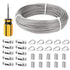 164ft 1/8" PVC Coated Stainless Steel Cable Wire Rope Kit Cable Decking Railing