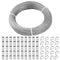 1/8" 164ft/50M Stainless Steel Wire Rope Kit with Thimble, Crimping Sleeves for Garden Wire, Fence Cable, Cable Decking Railing, Light Hanging Cable