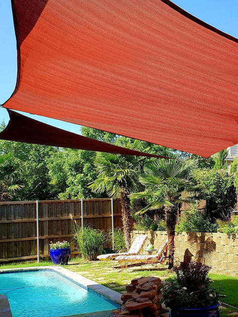 Stainless Steel Sun Shade Sail Hardware Kit 6inch with Chains Rope