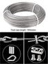 328ft 1/8" Stainless Steel Coated Cable Wire Rope Kit for Outdoor Railing W9