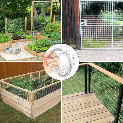 100ft Metal Wire ,1.5mm Stainless Steel Wire,Bendable Wire ,Craft Wire ,Silver Stainless Steel Wire for Picture Wire, Hanging Wire ,Garden Wire Trellis,Modeling Wire, Sculpting Wire ,Crafting Wire ,etc¡