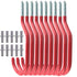 10 Pack Bike Hooks Bicycle Storage Hooks Set for Wall Mount/Ceiling
