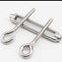 10pcs OC Turnbuckle Wire Tensioner Strainer M5 304 Stainless Steel Hook and Eye Rope Cable Tension Set
