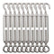 10pcs OC Turnbuckle Wire Tensioner Strainer M5 304 Stainless Steel Hook and Eye Rope Cable Tension Set