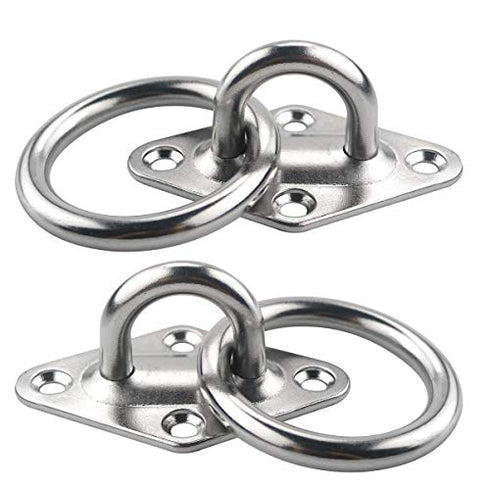 TooTaci Suspension Ceiling Hooks Hammock Swing Hook, Boxing Punch Bag Ceiling Hook with Expansion Bolts, 304 Stainless Steel (set3)