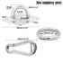TooTaci Suspension Ceiling Hooks Hammock Swing Hook, Boxing Punch Bag Ceiling Hook with Expansion Bolts, 304 Stainless Steel (set3)