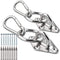TooTaci Suspension Ceiling Hooks Hammock Swing Hook, Boxing Punch Bag Ceiling Hook with Expansion Bolts, 304 Stainless Steel (set3)